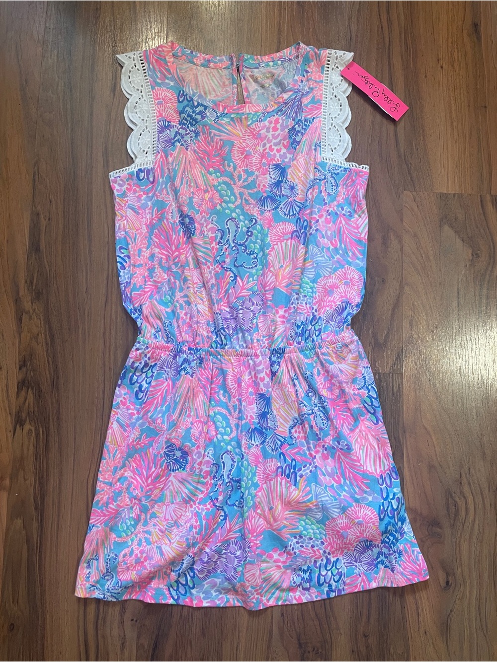 NWT Lilly Pulitzer Agee Romper Splendor In The Sand Size S
